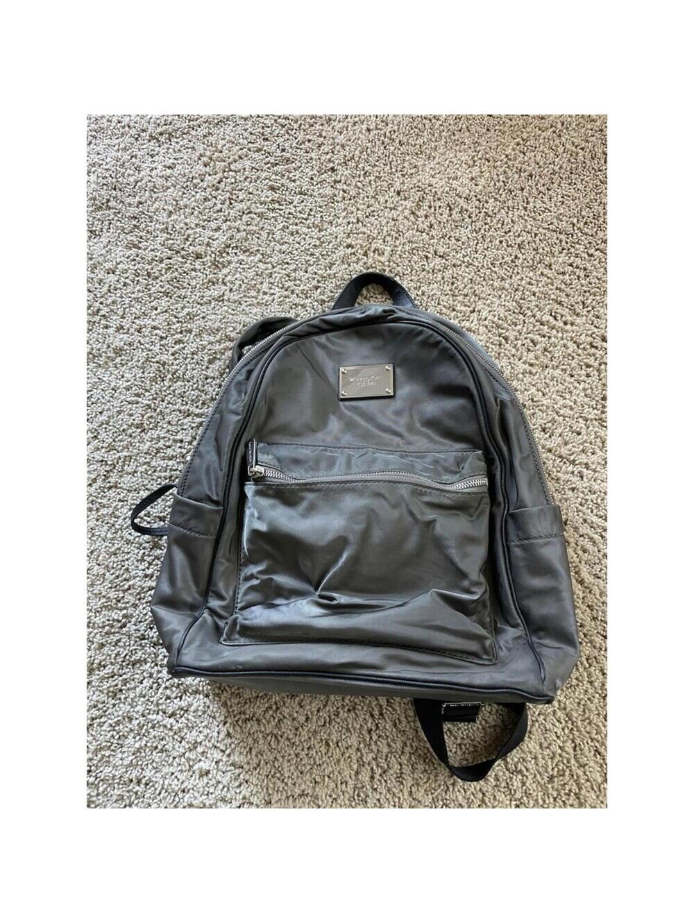 Michael Kors Graphite Large Backpack Nylon Jet Set Collection Olive Green Bag MK